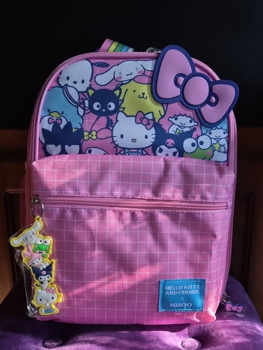 Igloo Pink Hello Kitty & Friends Cooler Backpack with Multicolor Characters